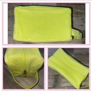 Sephora Lime Green Corduroy Bag